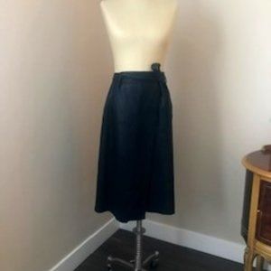 Faux Leather Midi Skirt